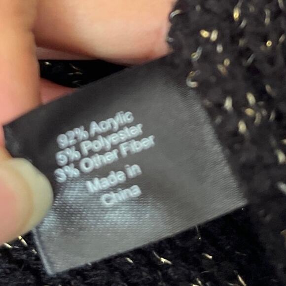 Lane Bryant Pullover Wideneck Sweater Sz 26/28  Whimsigoth Vampy Shimmer Holiday - Picture 10 of 11